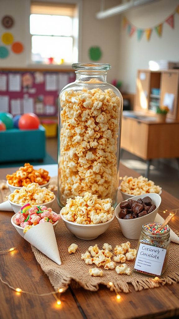 customizable popcorn party treat