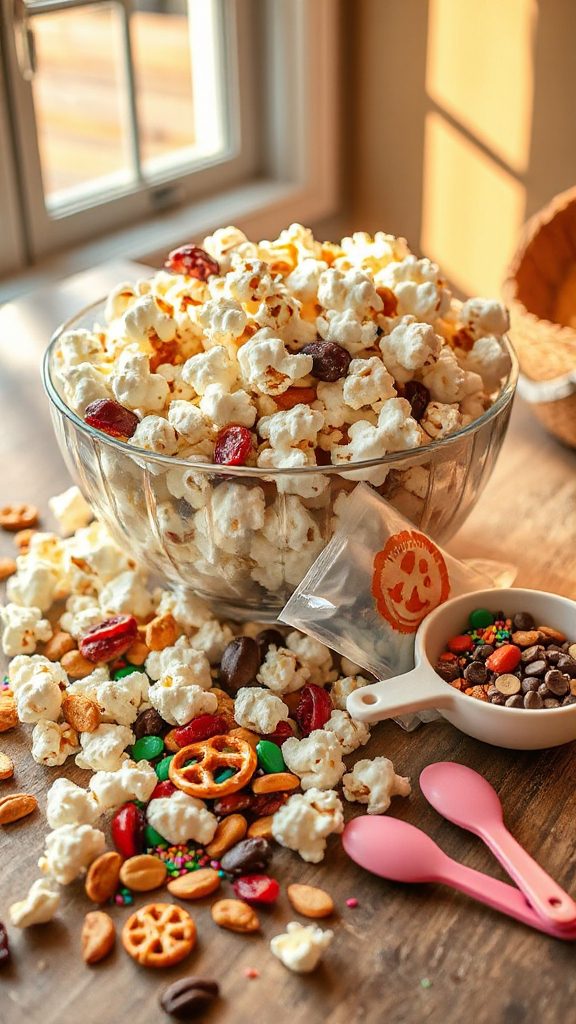 customizable popcorn snack mix