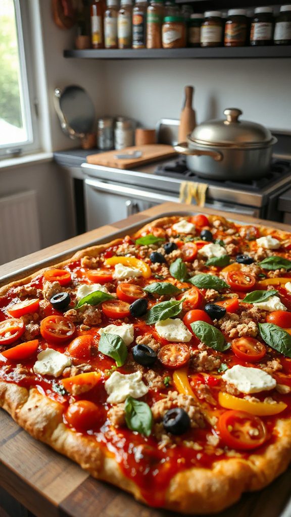 customizable sheet pan pizza