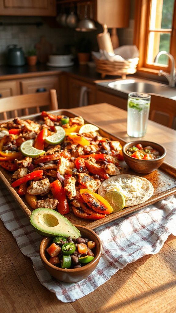 customizable sheet pan tacos