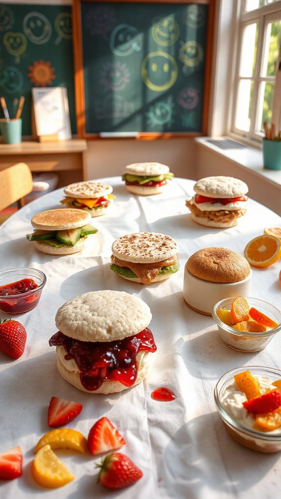 customized rice cake sandwiches