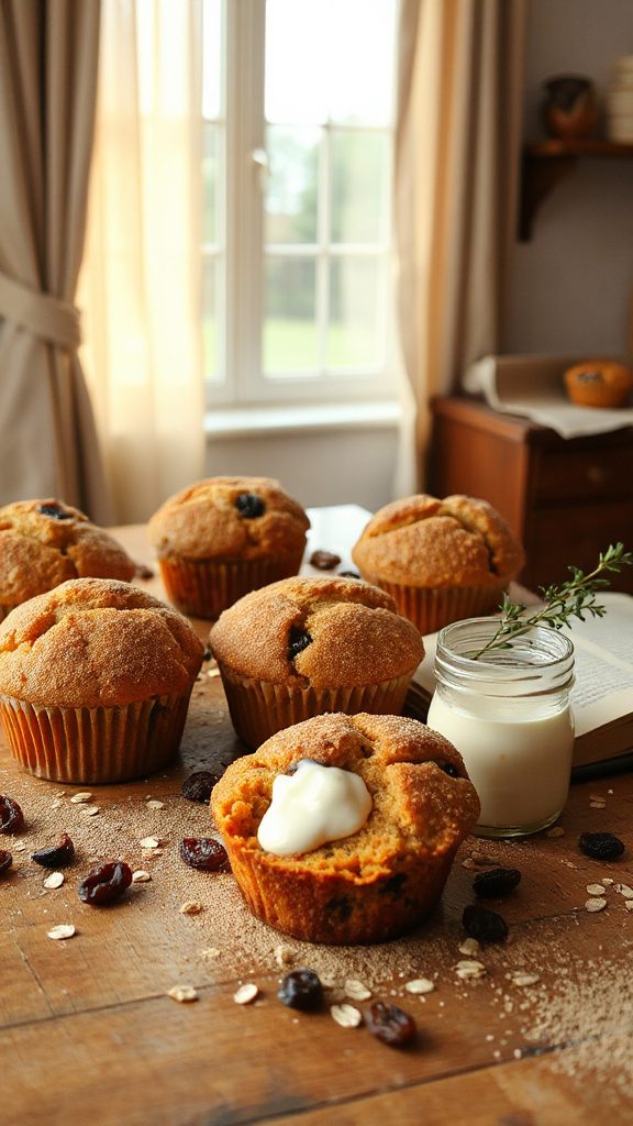 dairy free carrot raisin muffins