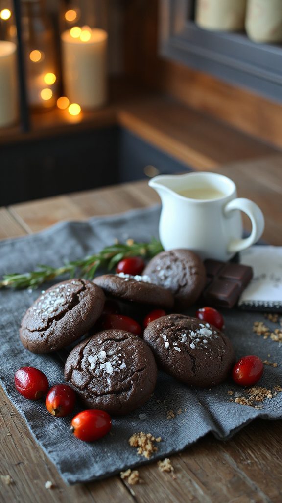 dark chocolate cranberry cookies