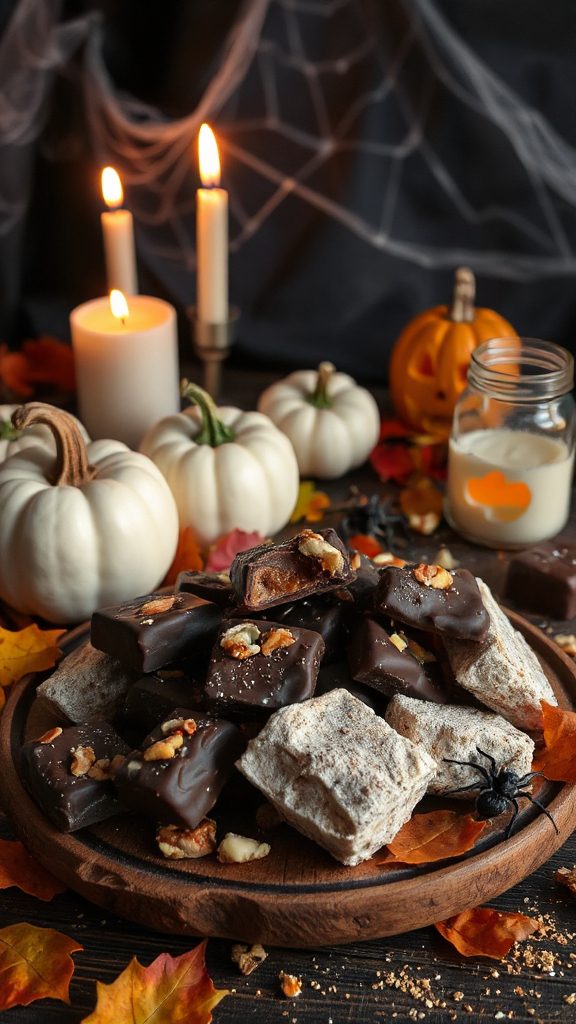 dark chocolate nougat treats dark chocolate nougat treats