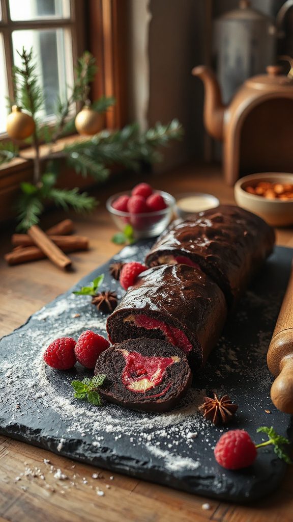 dark chocolate raspberry indulgence