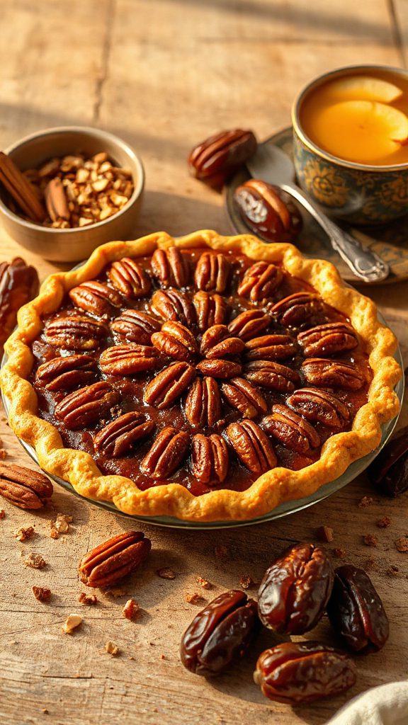 date and pecan pie