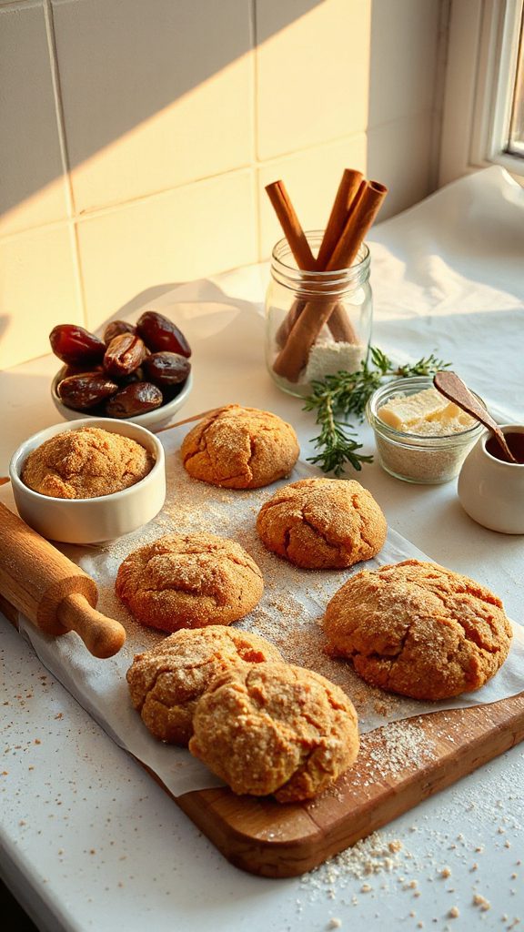 date sweetened cinnamon sugar cookies