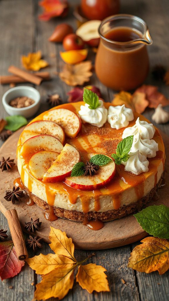 decadent autumn cheesecake delight