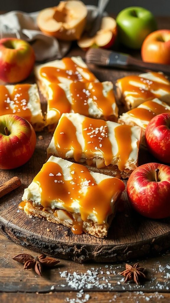 decadent caramel apple cheesecake