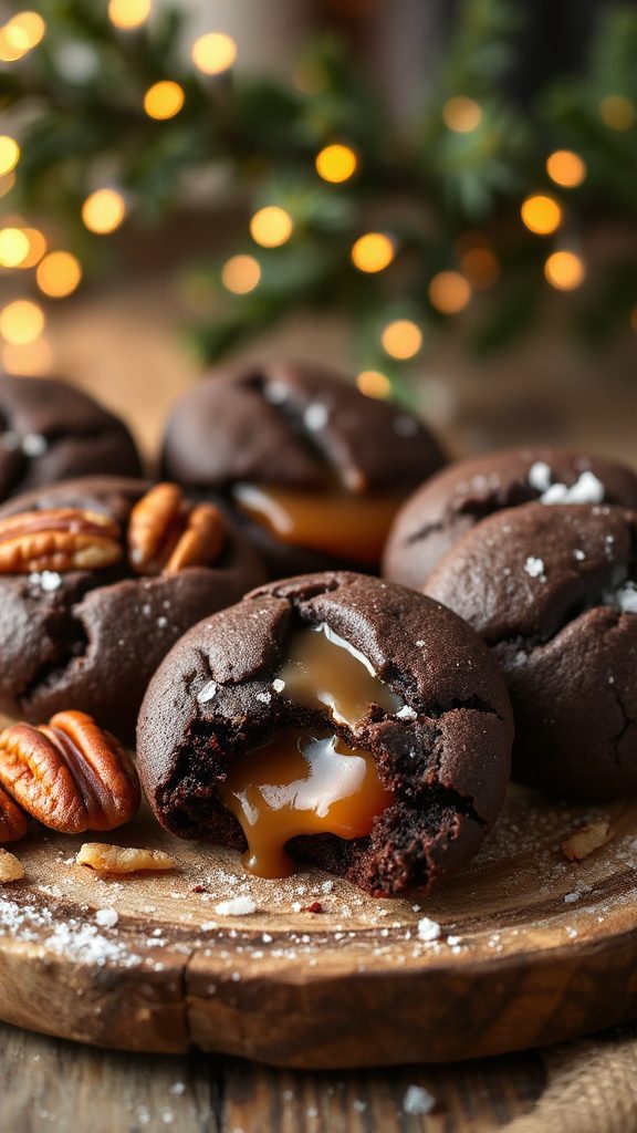 decadent caramel filled cookies