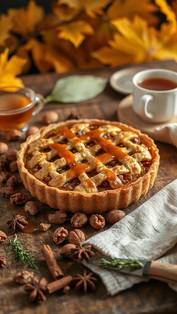 decadent caramel walnut dessert