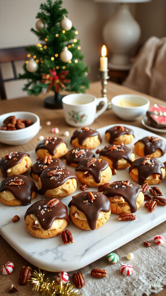 decadent cheesecake turtle cookies