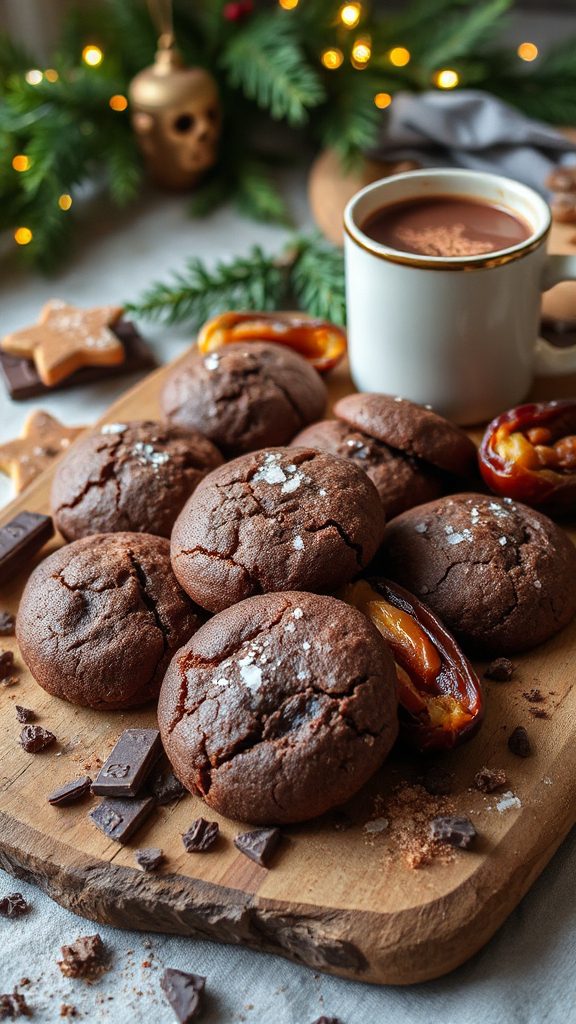 decadent chocolate date cookies
