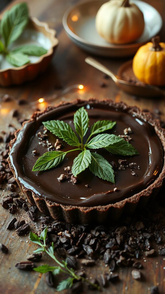 decadent chocolate epazote tart