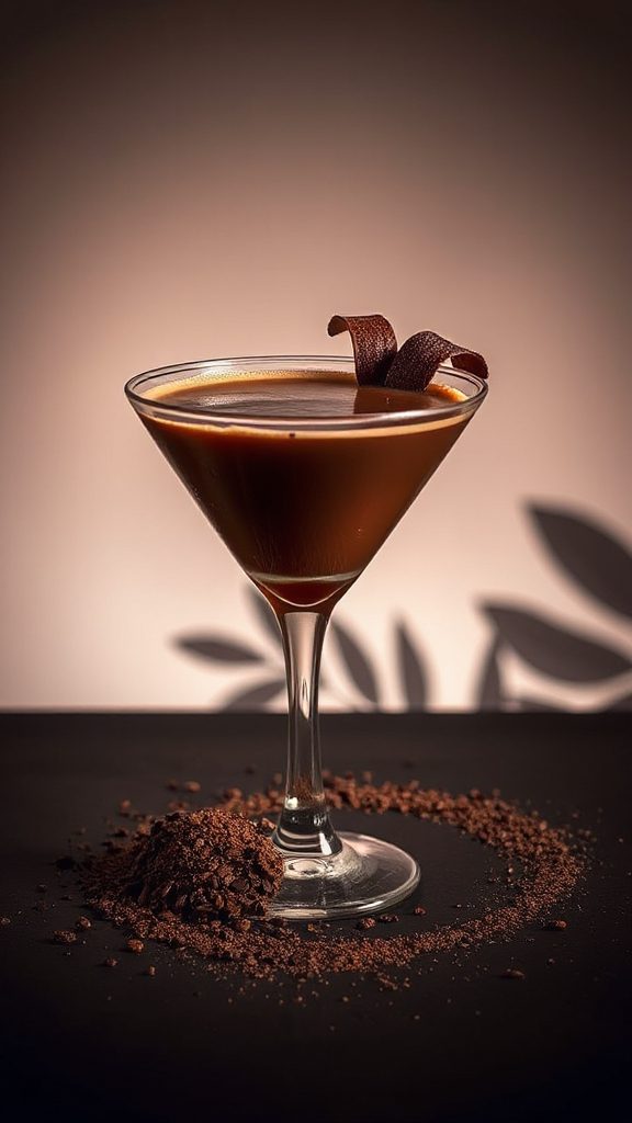 decadent chocolate infused martini