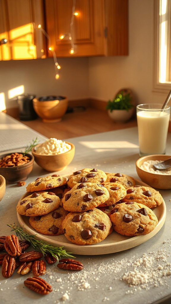 decadent chocolate pecan cookies