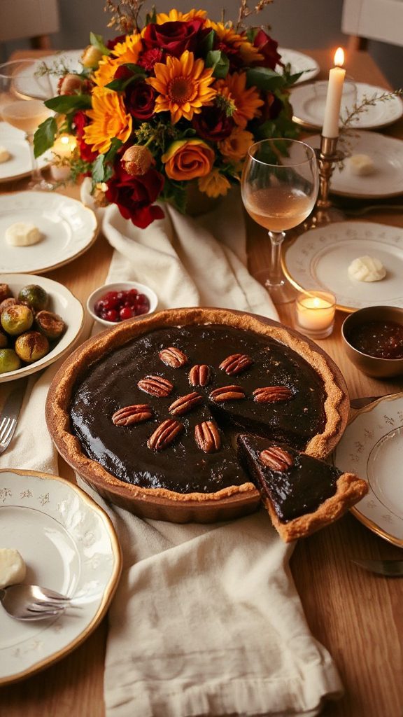 decadent chocolate pecan pie