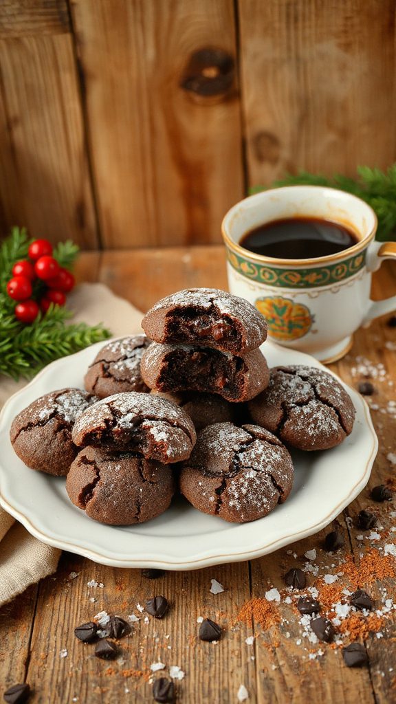 decadent coffee chocolate cookies