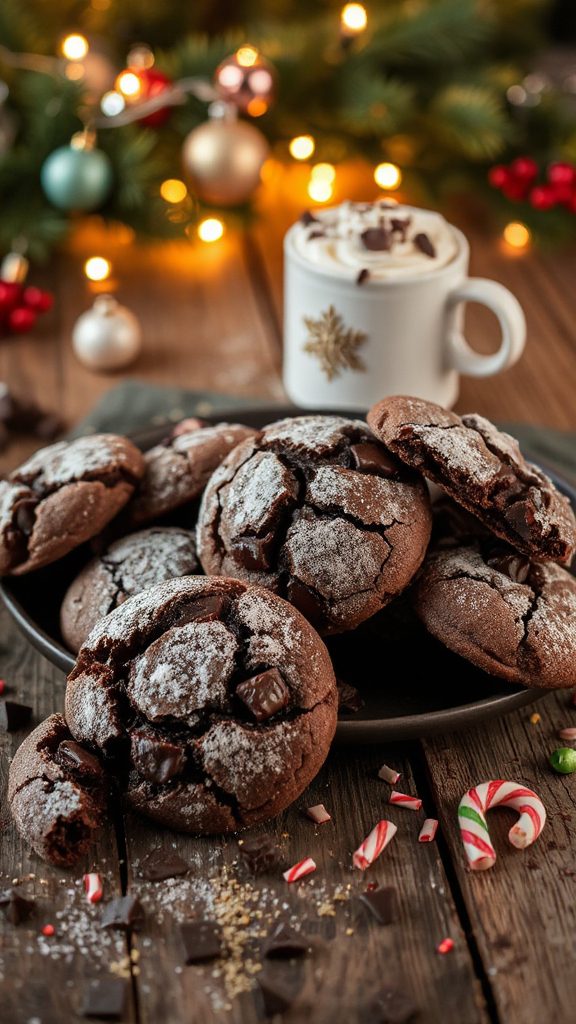decadent dark chocolate cookies