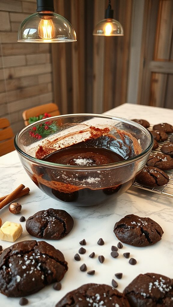 decadent dark chocolate cookies decadent dark chocolate cookies