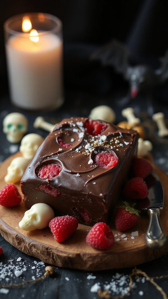 decadent halloween chocolate fudge