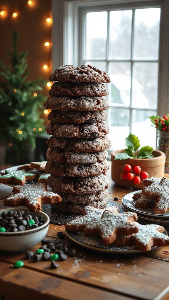 decadent holiday chocolate cookies