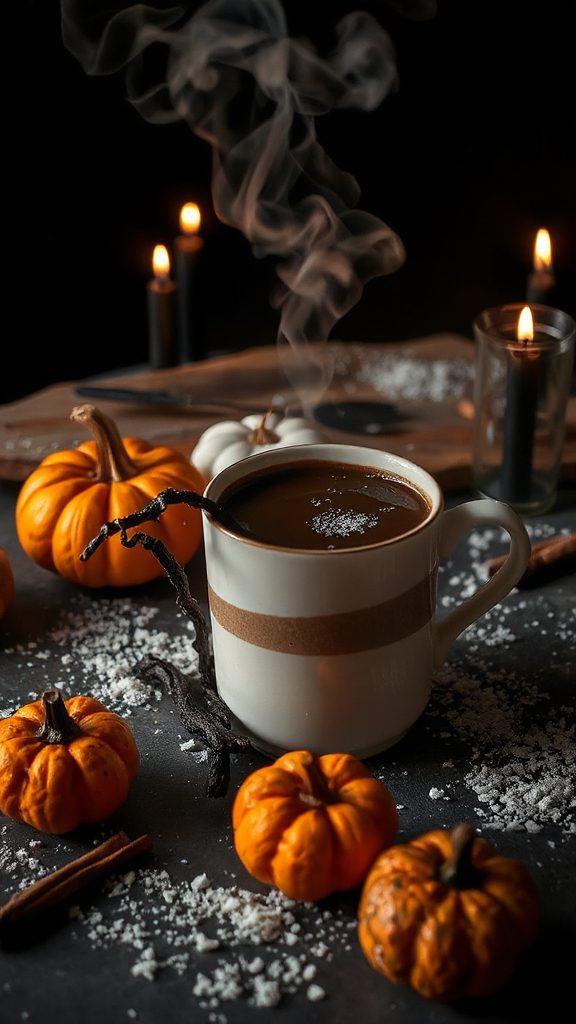 decadent licorice hot chocolate