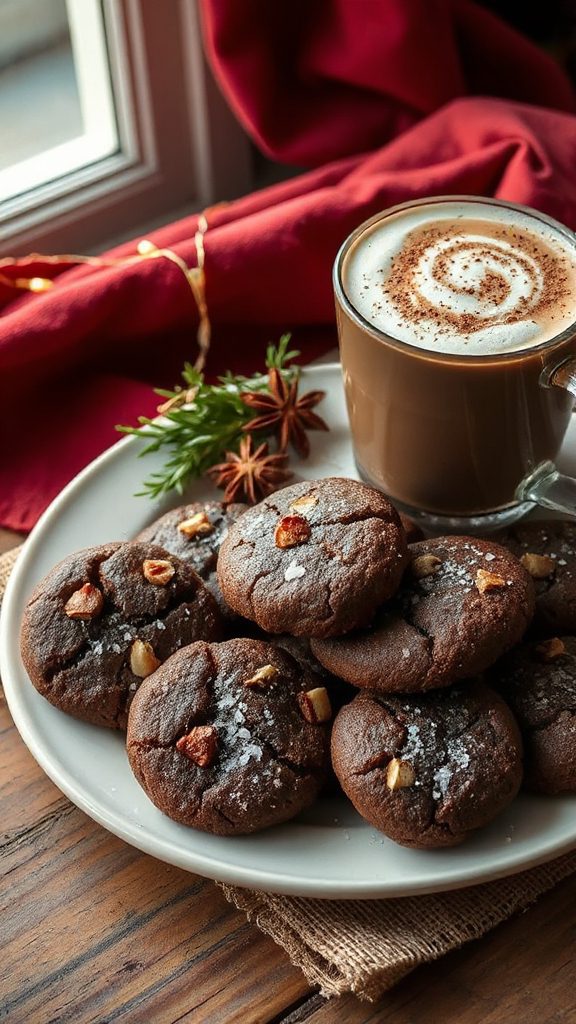 decadent mocha hazelnut cookies