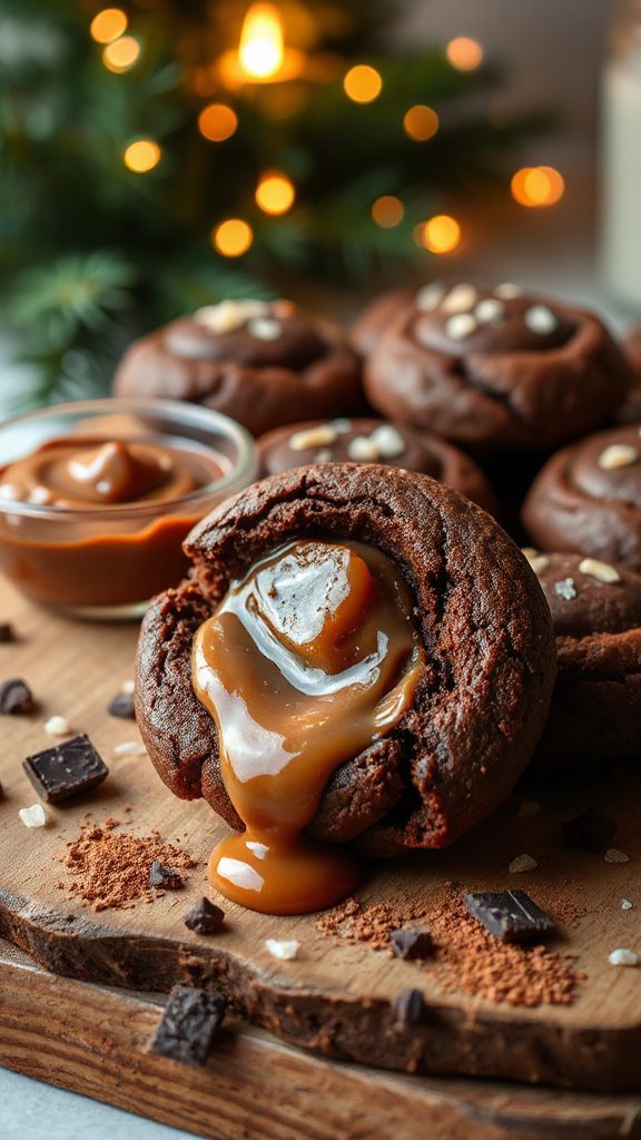 decadent nutella filled cookies