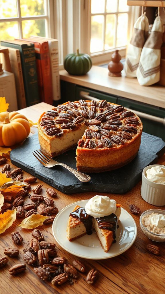 decadent pecan pie cheesecake