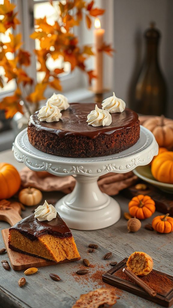 decadent pumpkin chocolate cheesecake decadent pumpkin chocolate cheesecake