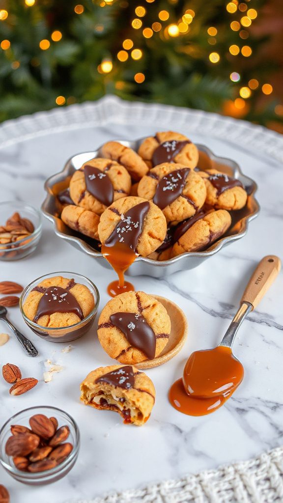 decadent salted caramel cookies
