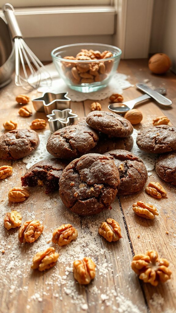 decadent walnut brownie cookies