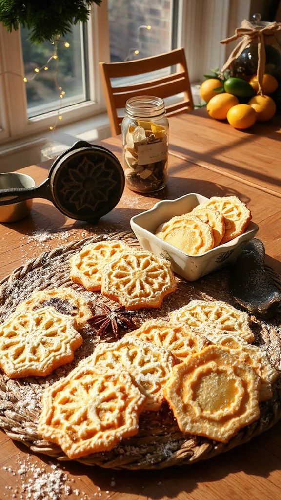 delicate italian waffle cookies