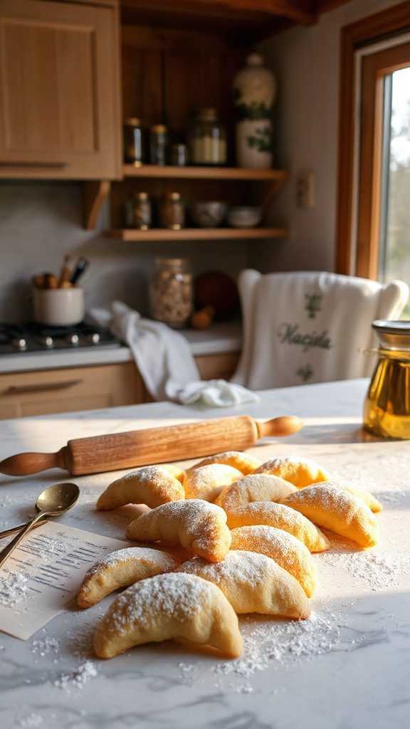 delicate vanilla crescent cookies delicate vanilla crescent cookies