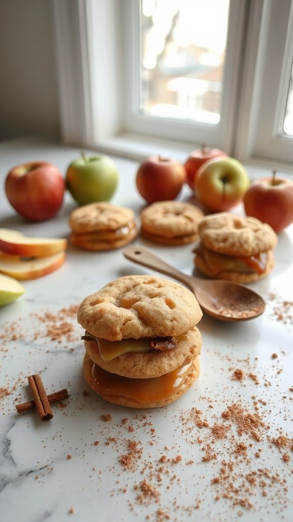 delicious apple cinnamon sandwiches