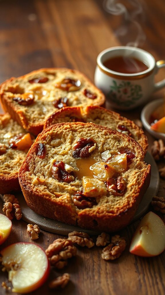 delicious apple walnut cake