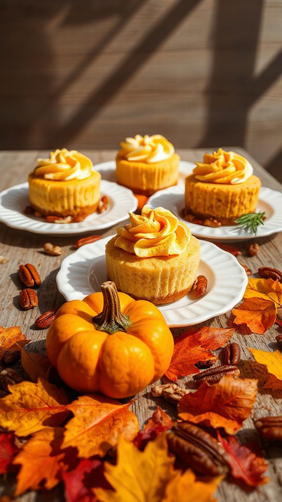 delicious autumn mini cheesecakes delicious autumn mini cheesecakes