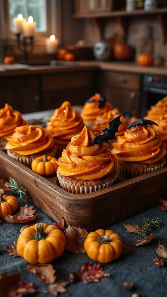 delicious autumn pumpkin cupcakes