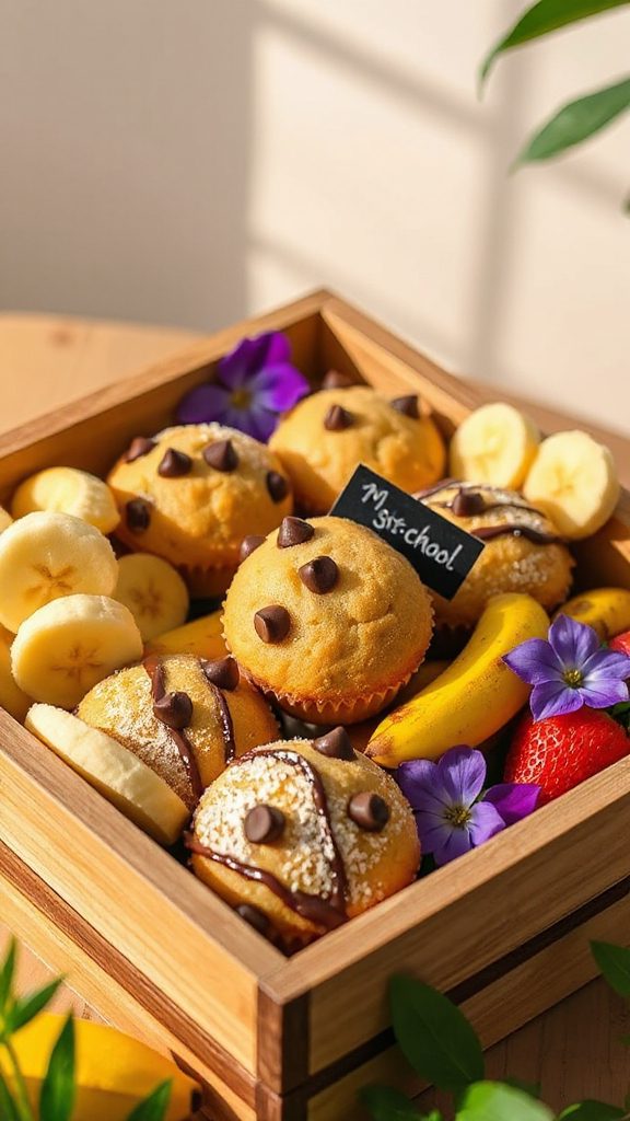 delicious banana chocolate muffins delicious banana chocolate muffins