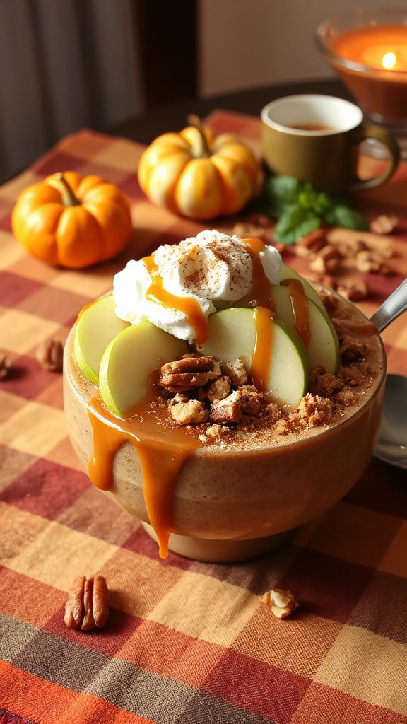 delicious caramel apple smoothie