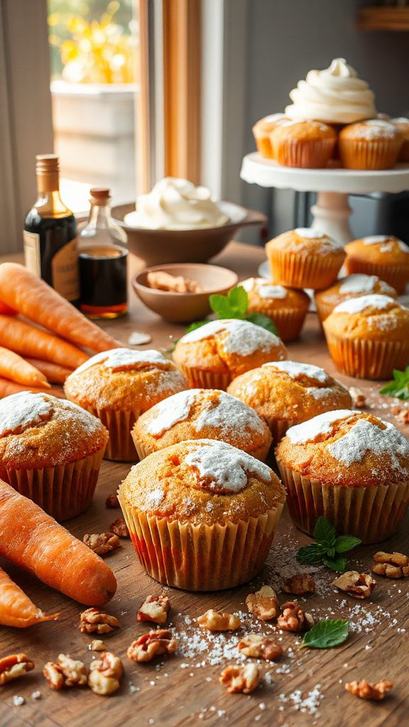delicious carrot cake muffins