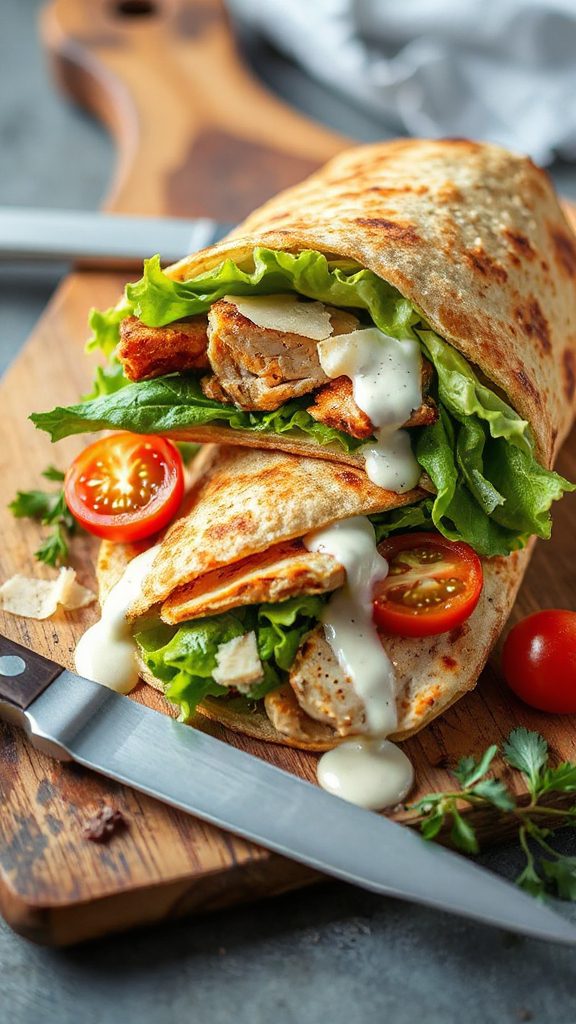 delicious chicken caesar wrap delicious chicken caesar wrap