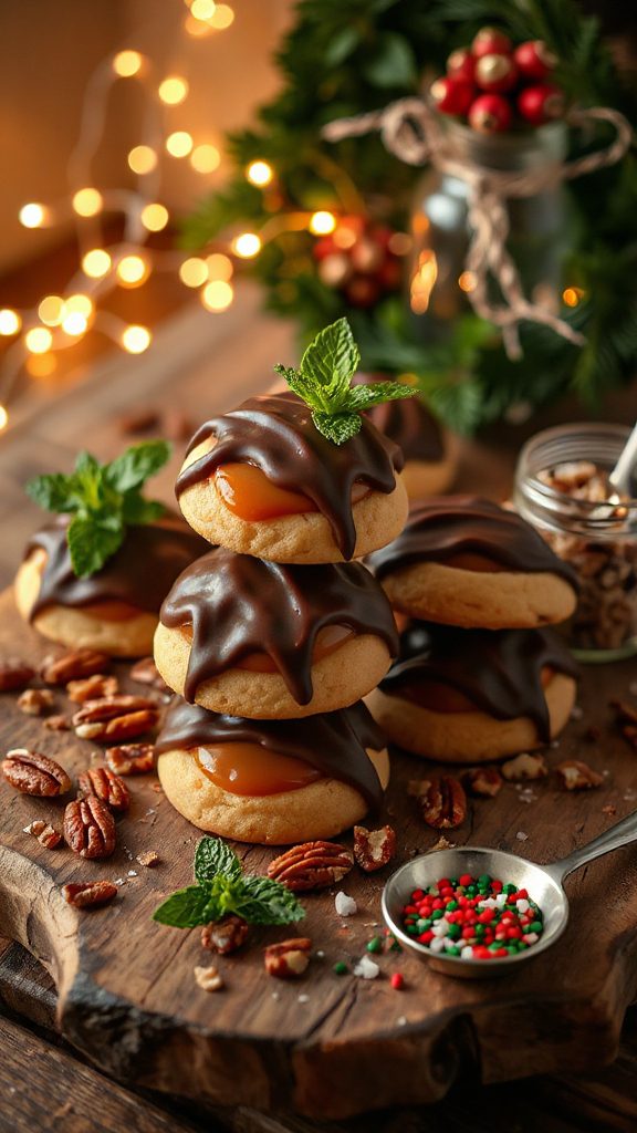 delicious chocolate caramel cookies