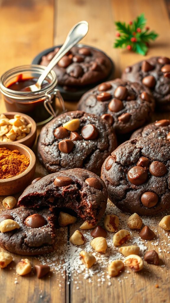 delicious chocolate hazelnut cookies
