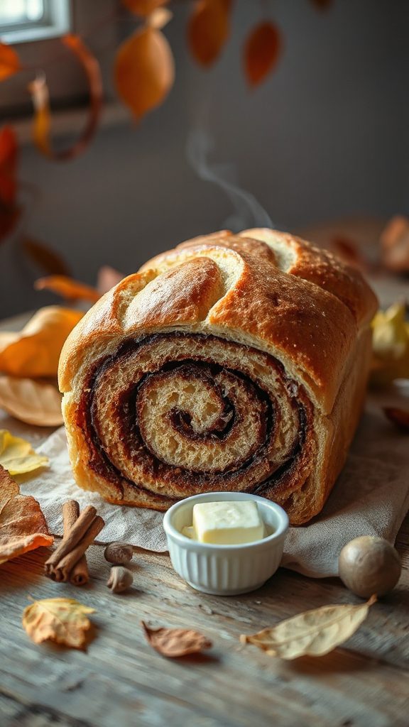 delicious cinnamon filled loaf
