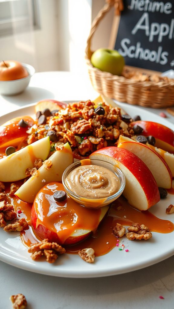 delicious customizable apple nachos