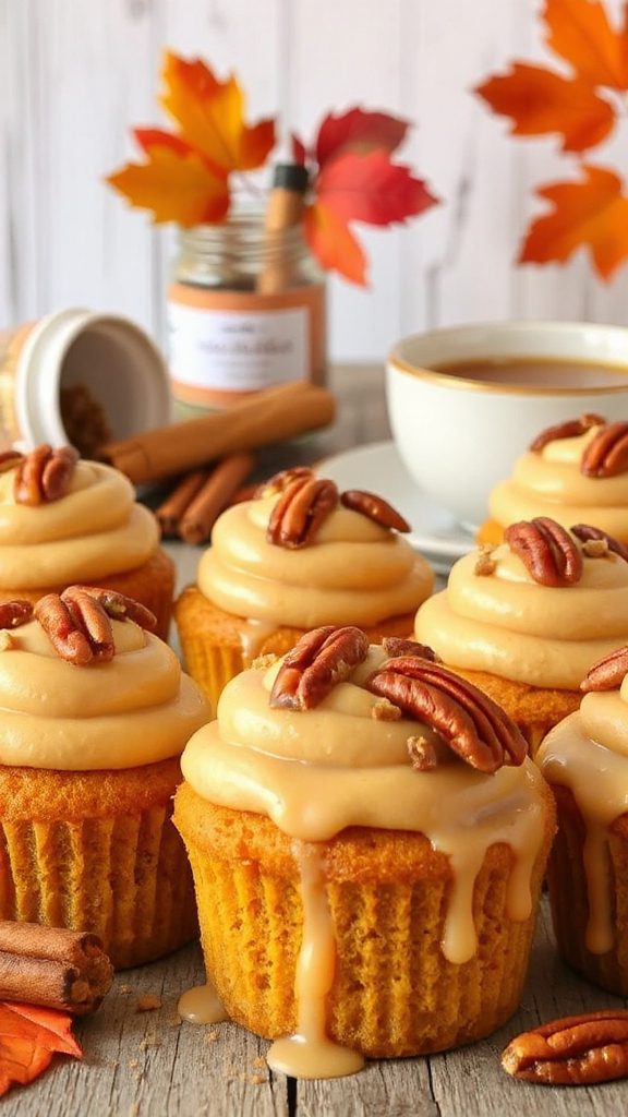 delicious fall pumpkin cupcakes