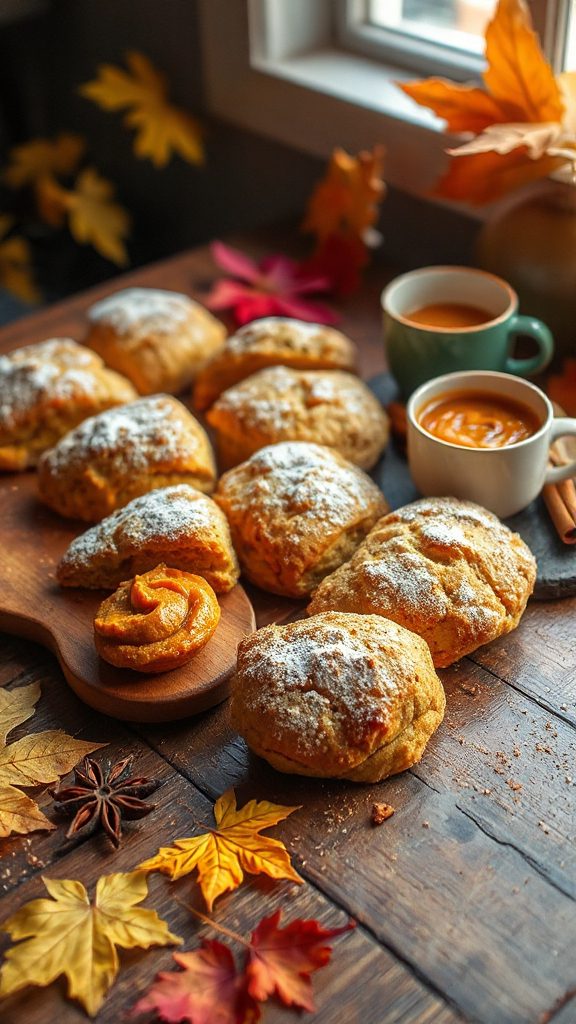 delicious fall pumpkin scones