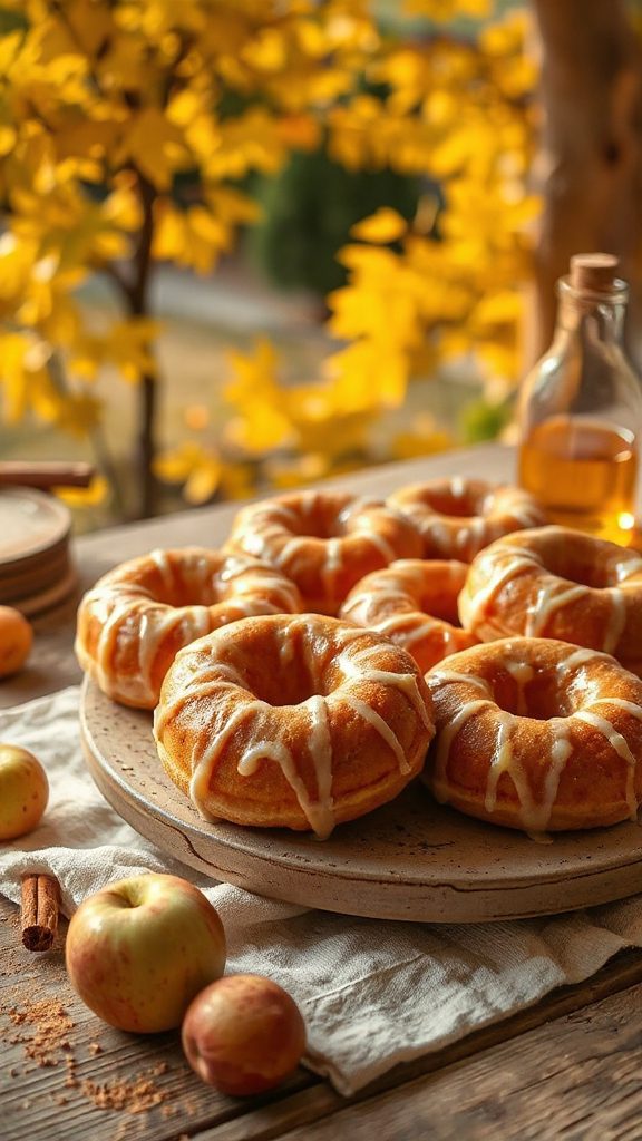 delicious glazed apple cider donuts